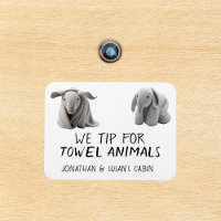 Towel Animals Funny Cruise Door Marker