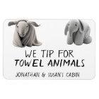 Towel Animals Funny Cruise Door Marker