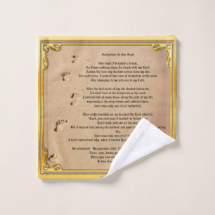 Towel Footprints In The Sand Sober Champions