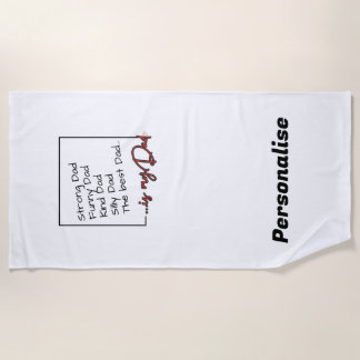 Towel for Dad - Personalized - The best Dad is...