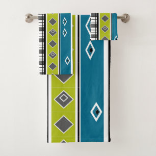 Towel retro, sixties, popular, fashion, blue, gree