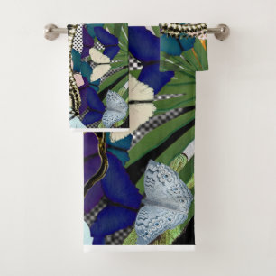 Towel set Botanical skull spine