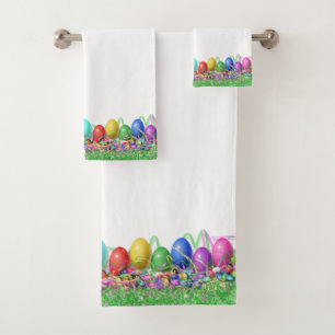 Towel Set - Easter Eggs in Grass
