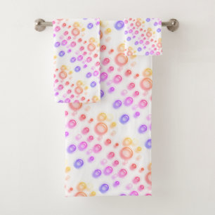 Towel Set - Rainbow Bubbles