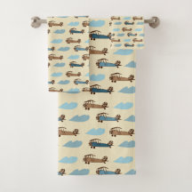 Towel Set Toy Aeroplane