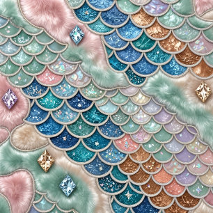 Towel Set Whimsical Fairytale Mermaid Unicorn