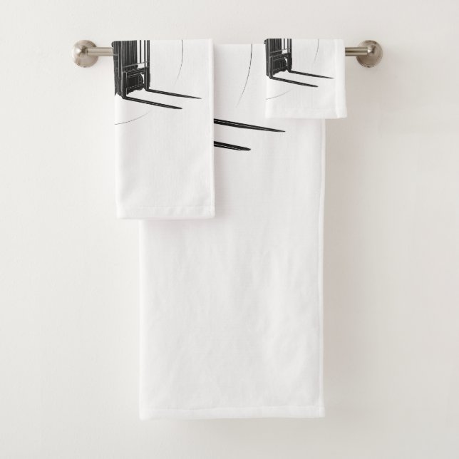 Towel set with forklift graphics (Insitu)