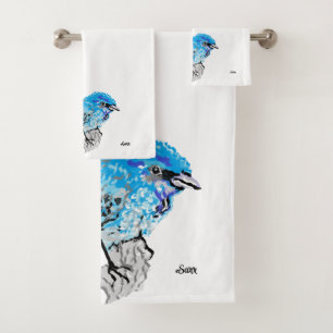 Towel Sets : Blue Bird