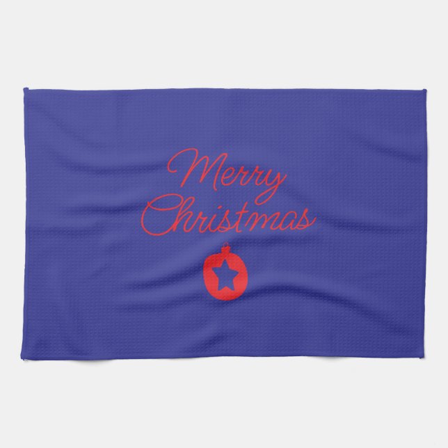towel with Christmas writing (Horizontal)