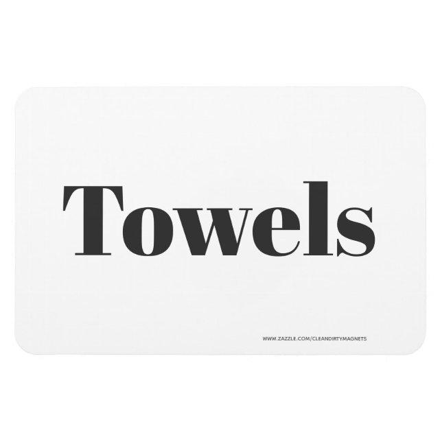 Towels  - w/website address magnet (Horizontal)