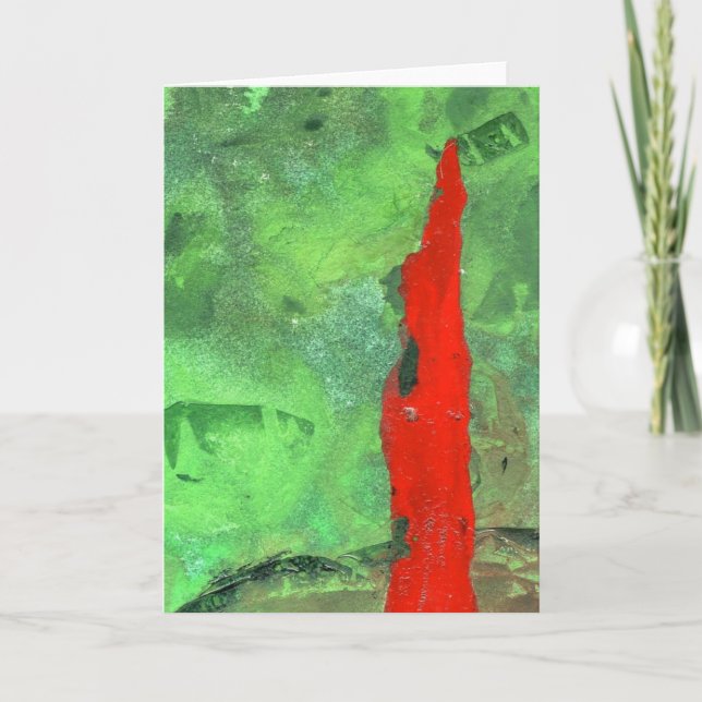 "Tower 1" Abstract Design Greeting Card (Front)