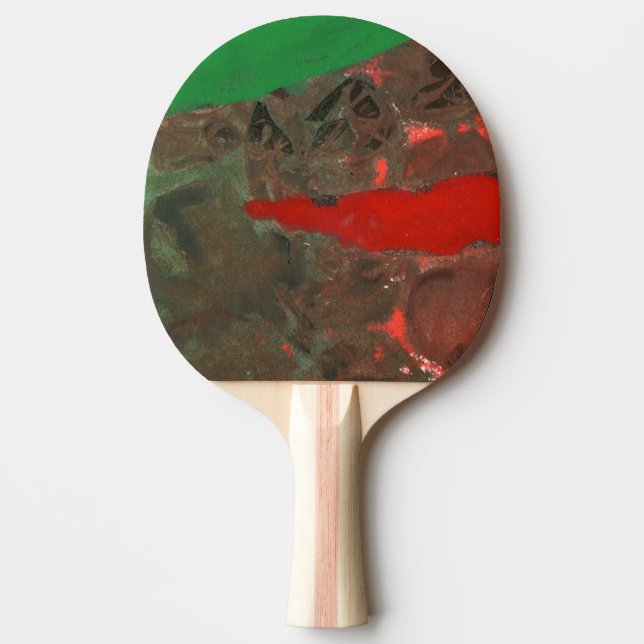 "Tower #2" Abstract Ping Pong Paddle (Front)