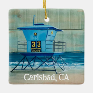 Tower 33 Carlsbad, CA Christmas Ornament