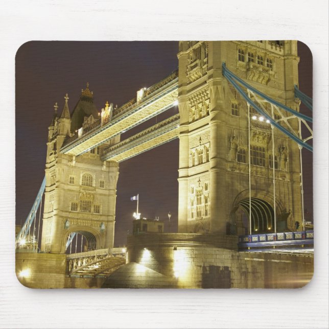 Tower Bridge and River Thames at dusk, London, Mouse Pad (Front)