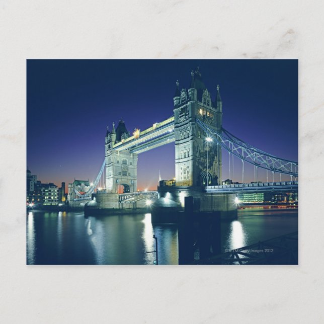 Tower Bridge at Dusk Postcard (Front)