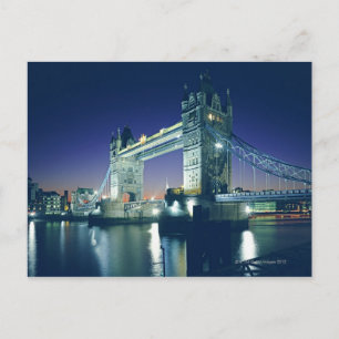Tower Bridge at Dusk Postcard