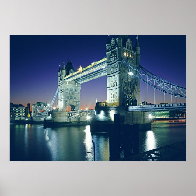 Tower Bridge at Dusk Poster (Front)
