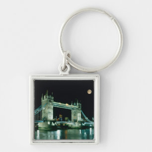 Tower Bridge at Night, London, England Key Ring