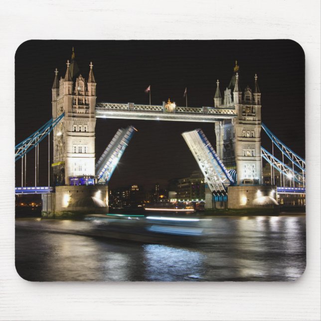 Tower Bridge at Night Mouse Pad (Front)