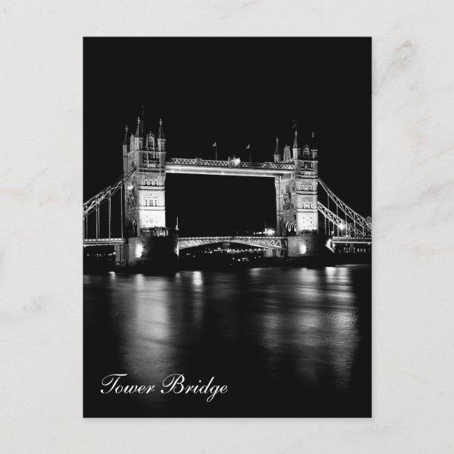 Tower Bridge at night Postcard (Front)
