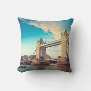 Tower bridge at sunset,  Londonplace, london, brid Cushion