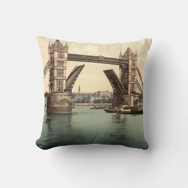 Tower Bridge I, London, England Cushion (Front)