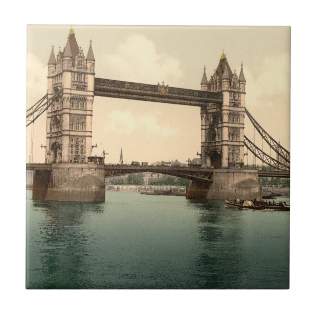 Tower Bridge II, London, England Ceramic Tile (Front)