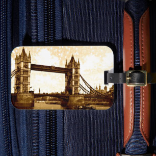 Tower Bridge London 1900 Luggage Tag
