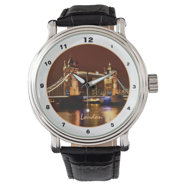 Tower Bridge, London at Night, England (UK) watch (Front)