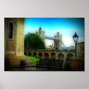 Tower Bridge London Cityscape England Poster