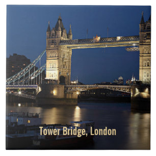 Tower Bridge, London, England Ceramic Tile