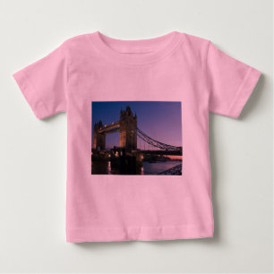 Tower Bridge London England Water Night City Baby T-Shirt