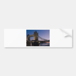 Tower Bridge London England Water Night City Bumper Sticker