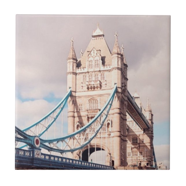 Tower Bridge London Great Britain UK Ceramic Tile (Front)