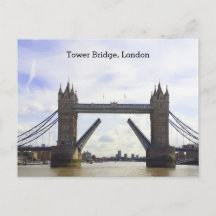 Tower Bridge London, in the open position