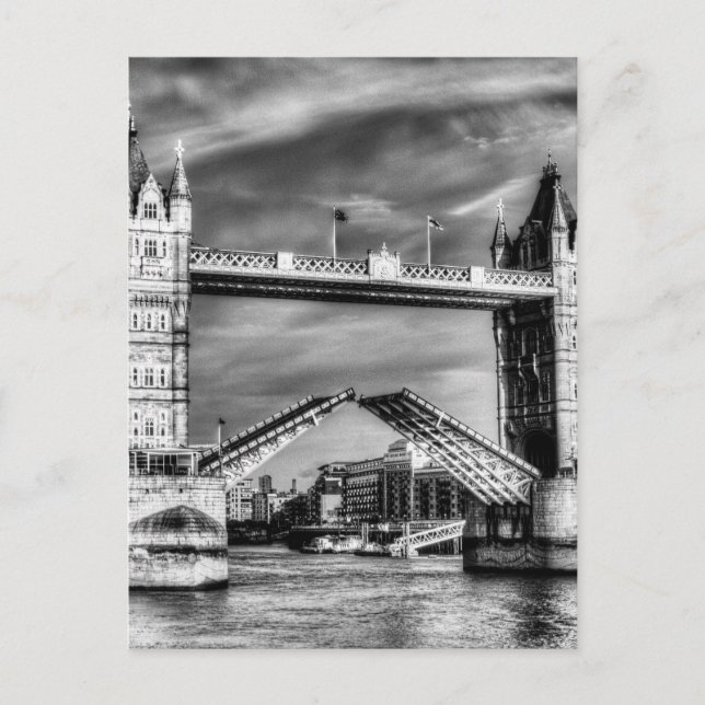 Tower Bridge London opening Postcard (Front)