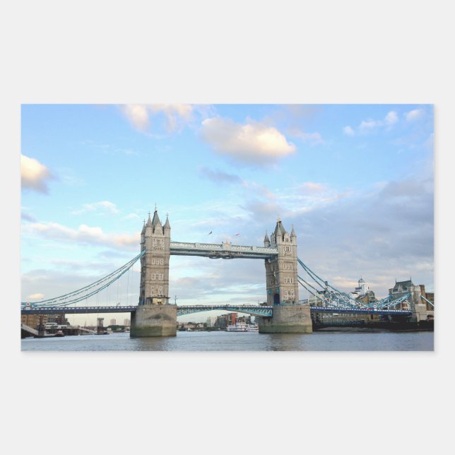 Tower Bridge-London Rectangular Sticker (Front)