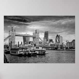 Tower Bridge River Thames London Poster