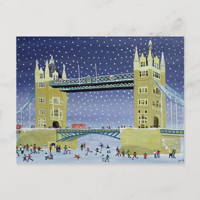 Tower Bridge: Skating on Thin Ice Postcard (Front)