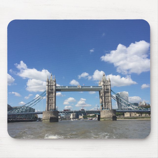 Tower Bridge Thames River London United Kingdom UK Mouse Pad (Front)