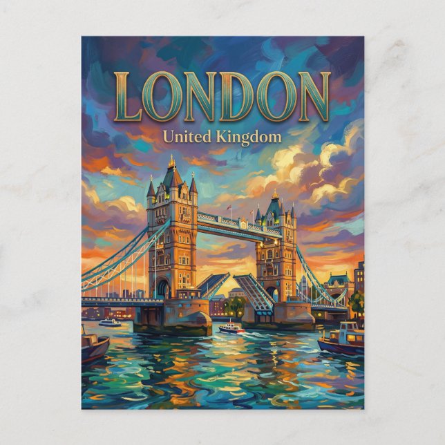 Tower Bridge United Kingdom Postcard (Front)