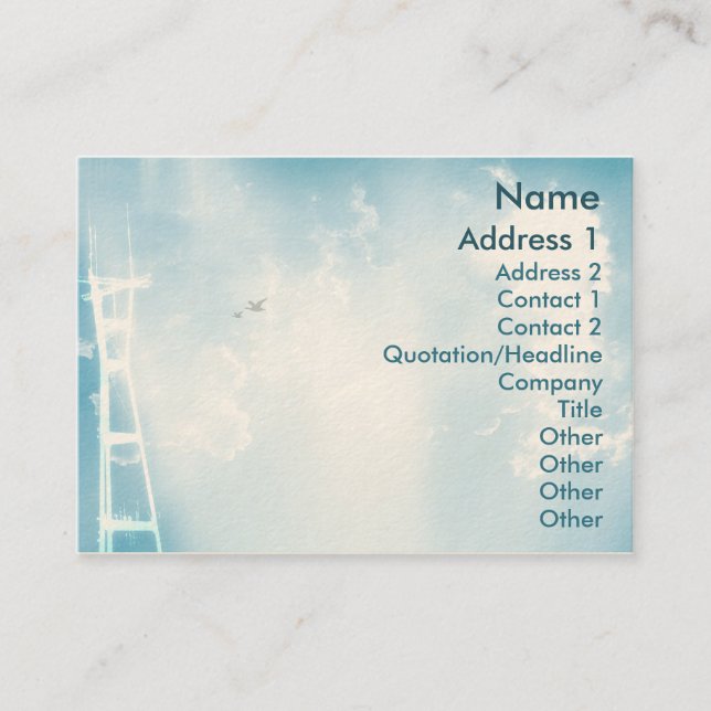 Tower - Chubby Business Card (Front)