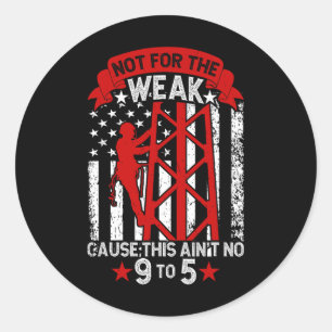 Tower Climber Classic Round Sticker