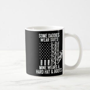 Tower Climber Daughter Son American Flag Fathers D Coffee Mug