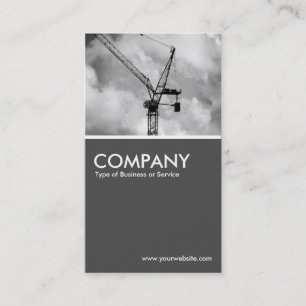 Tower Crane - 70pc Grey Business Card