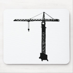 tower crane grue mouse pad