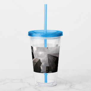 Tower in the city. acrylic tumbler