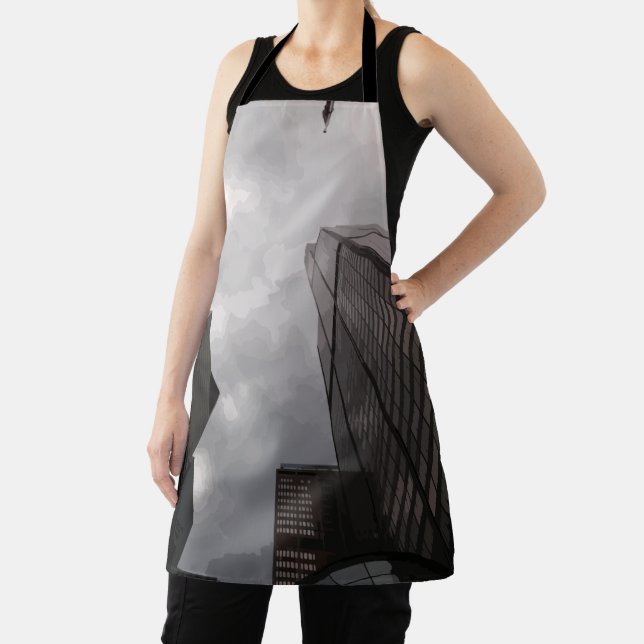 Tower in the city. apron (Insitu)
