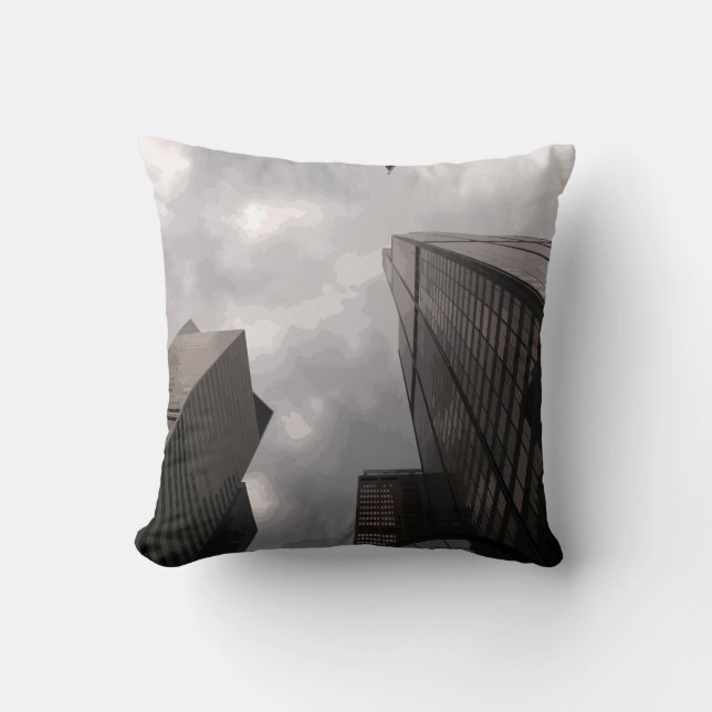 Tower in the city. cushion (Front)