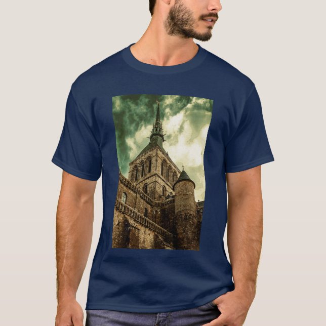 Tower Le Mont Saint Michel, France T-Shirt (Front)